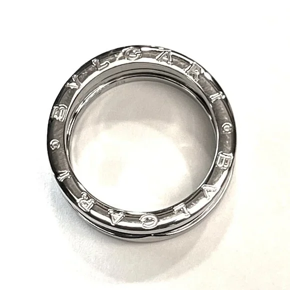 BVLGARI Women's B.zero1 18K White Gold 3-Band Ring - Solid White Gold